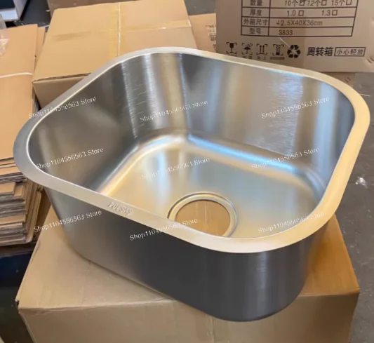 

304 Stainless Steel Single Bowl Kitchen Sink, Small Compact for RV & Mini Bar with Brushed Finish