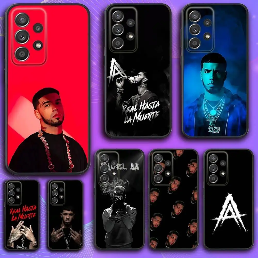 

Rapper A-Anuel AA Phone Case For Samsung S 25,24,23,22,30,21,10,9,Ultra,Plus,Lite,FE,4,5 G Soft Black Case