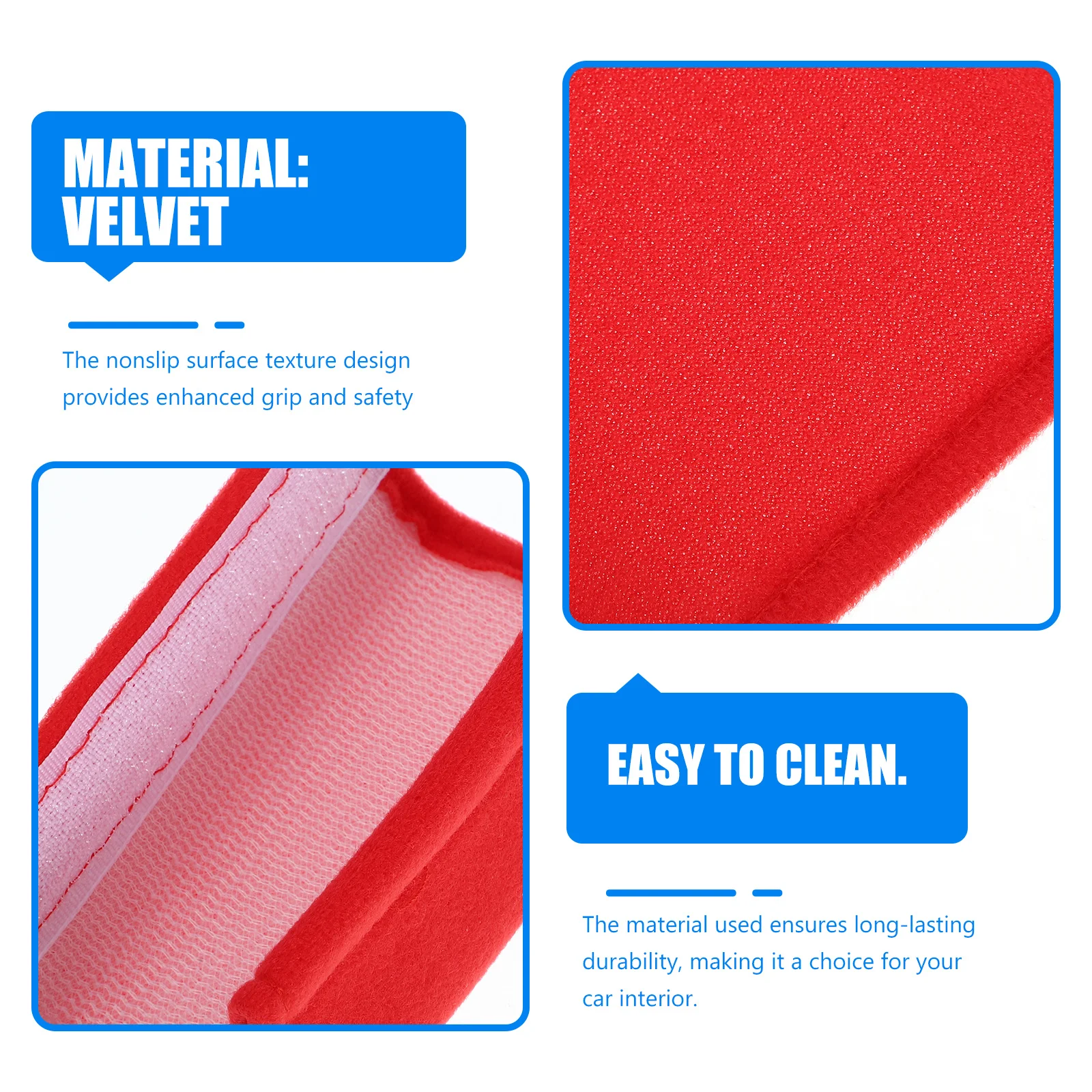 غطاء سقف السيارة حماية قبضة نونسليب لمقبض الباب الداخلي ملحقات السيارة المقبض الغطاء الواقي #5