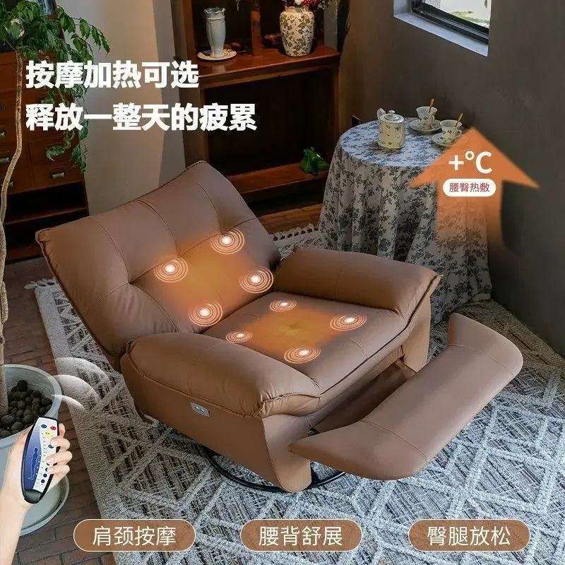 Multi-functional electric single small apartment living room sleepable and lying cat scratching skin massage lazy sofa
