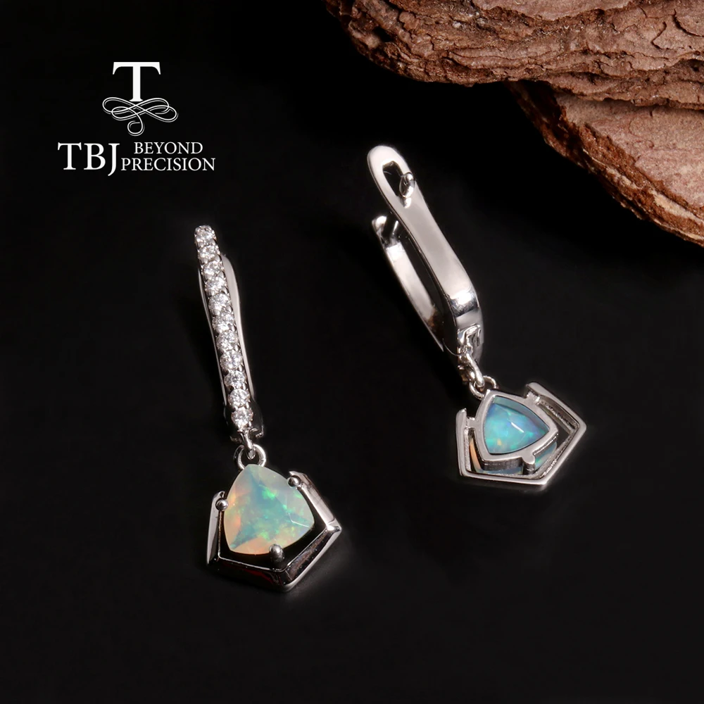 Gorgeous and elegant design October Birthstone Natural Opal Earrings 925 silver fashion women and girls party & birthday gifts