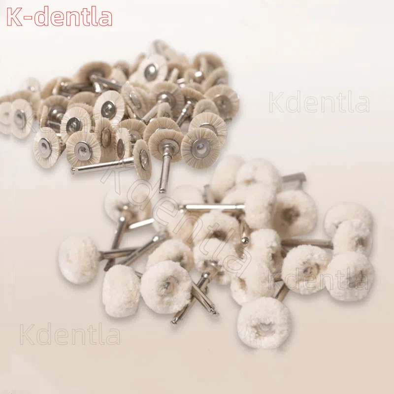 100pcs Dental Polishing Wheels Dentistry Odontologia Cotton Buffing Pad Dentist Odontologia Polishing Brush Rotary Tools