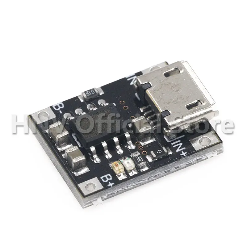 10Pcs Single Cell Lithium Batterij Opladen Lader Module 1A 5V-6V 4.2V TC4056 TC4056A Micro usb Voeding Board TP4056