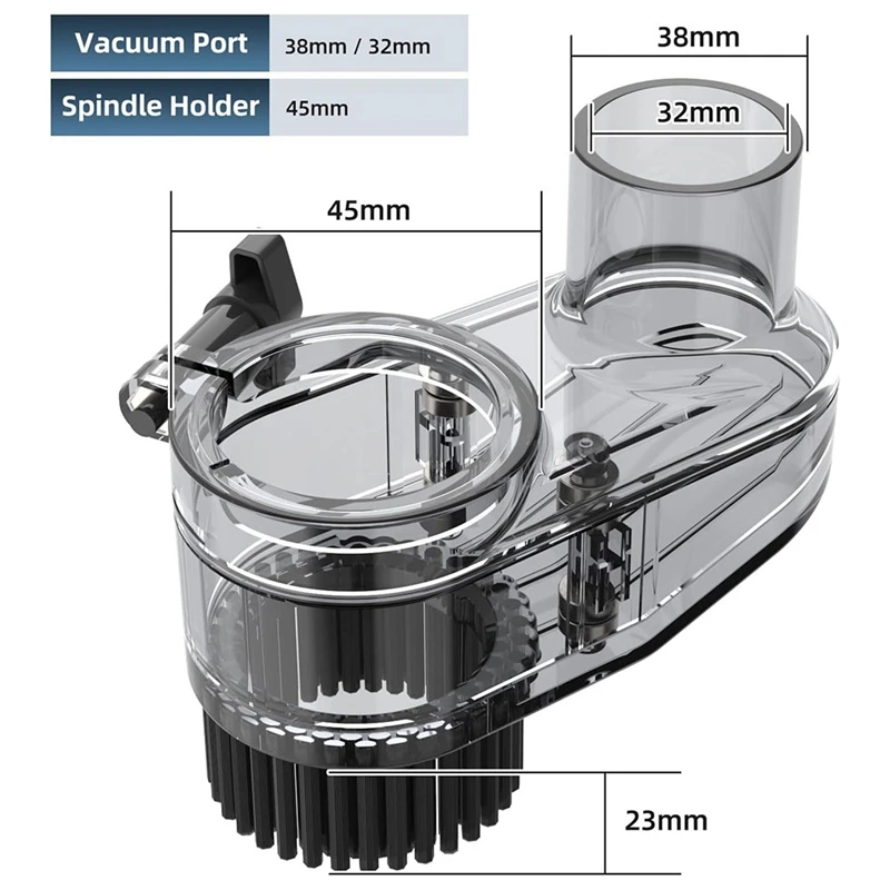 CNC ABS pyłoszczelne buty dla maszyny CNC o średnicy 45Mm, odpowiednie dla większości 300W-500W, grawerka CNC akcesoria do frezowania