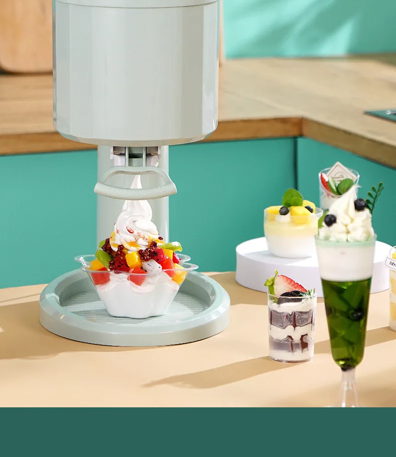 Fully automatic ice cream machine, home small children DIY homemade cone machine, ice cream machine, mini ice cream machine