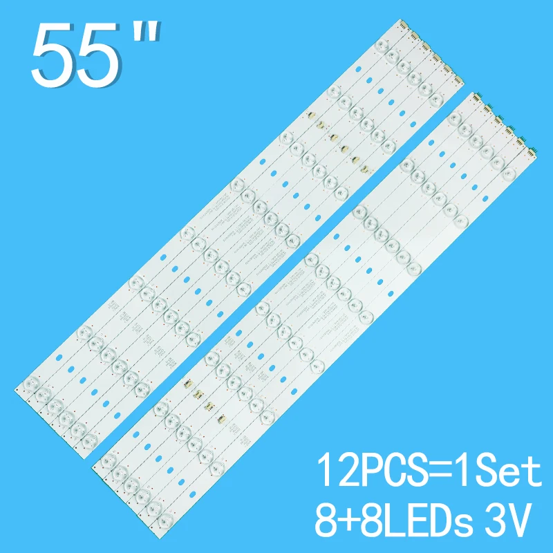 New LED Backlight Strip For LED55D16-ZC14-01(A) 02/03/04/05(C) 3035501620B 55D3550 LE55A910 LD55U3300 LE55MNF5 55PFL5240/T3