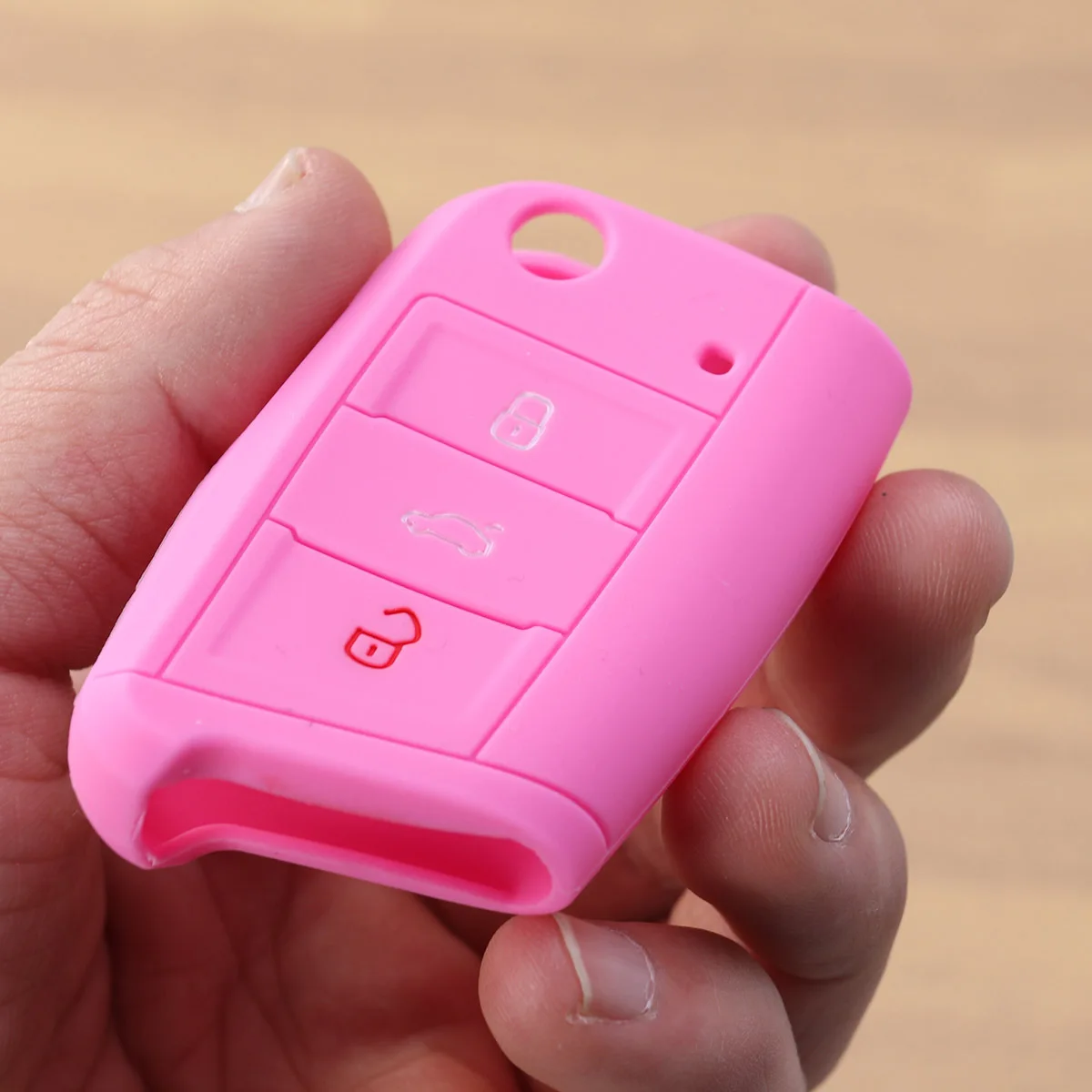 Silicone Case Cover For Series Pink Scratch Proof Anti Collision Car Key Protector Key Container Waterproof Eco Friendly