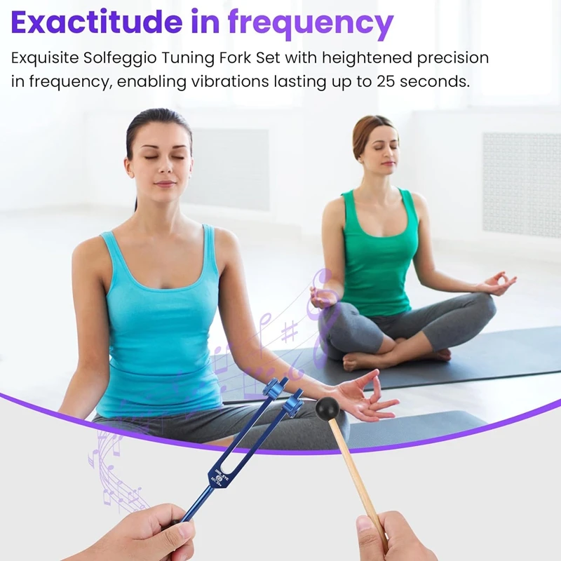 Chakra Tuning Fork Set, Tuning Forks For Healing Chakra Set, For Healing,Sound Therapy,Keep Body Durable