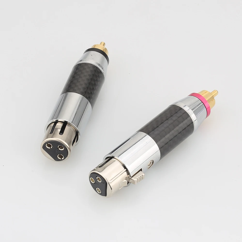 Adaptor Audio Ke RCA Berlapis Rhodium XLR Ke RCA Adaptor RCA Jantan Ke XLR Jantan Betina XLR Ke RCA Adaptor Steker Jantan Betina