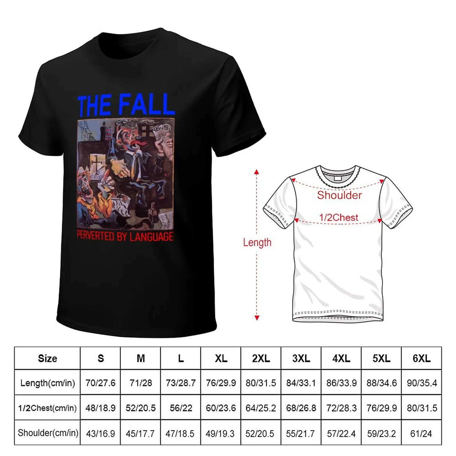 Gift For Men The Fall Perverted By Language Gifts Movie Fans T-Shirt Utility Work Short Sleeve Top