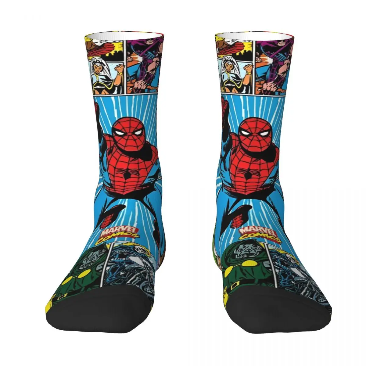 Marvel Spider Man Stockings Adults Men Socks Medium Soft Gothic Socks Autumn Cycling Anti Bacterial Custom Socks Gift