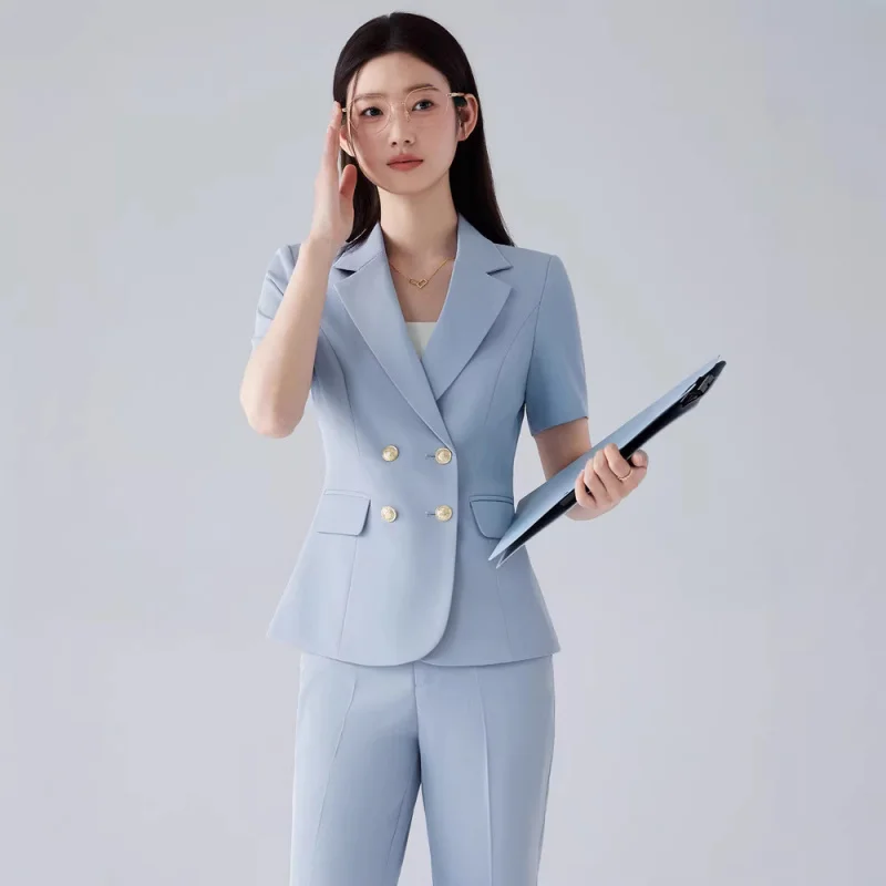 Women's Suit Set2026New summer professional attire with an elegant and sophisticated feel, business formal suits, and commuter w