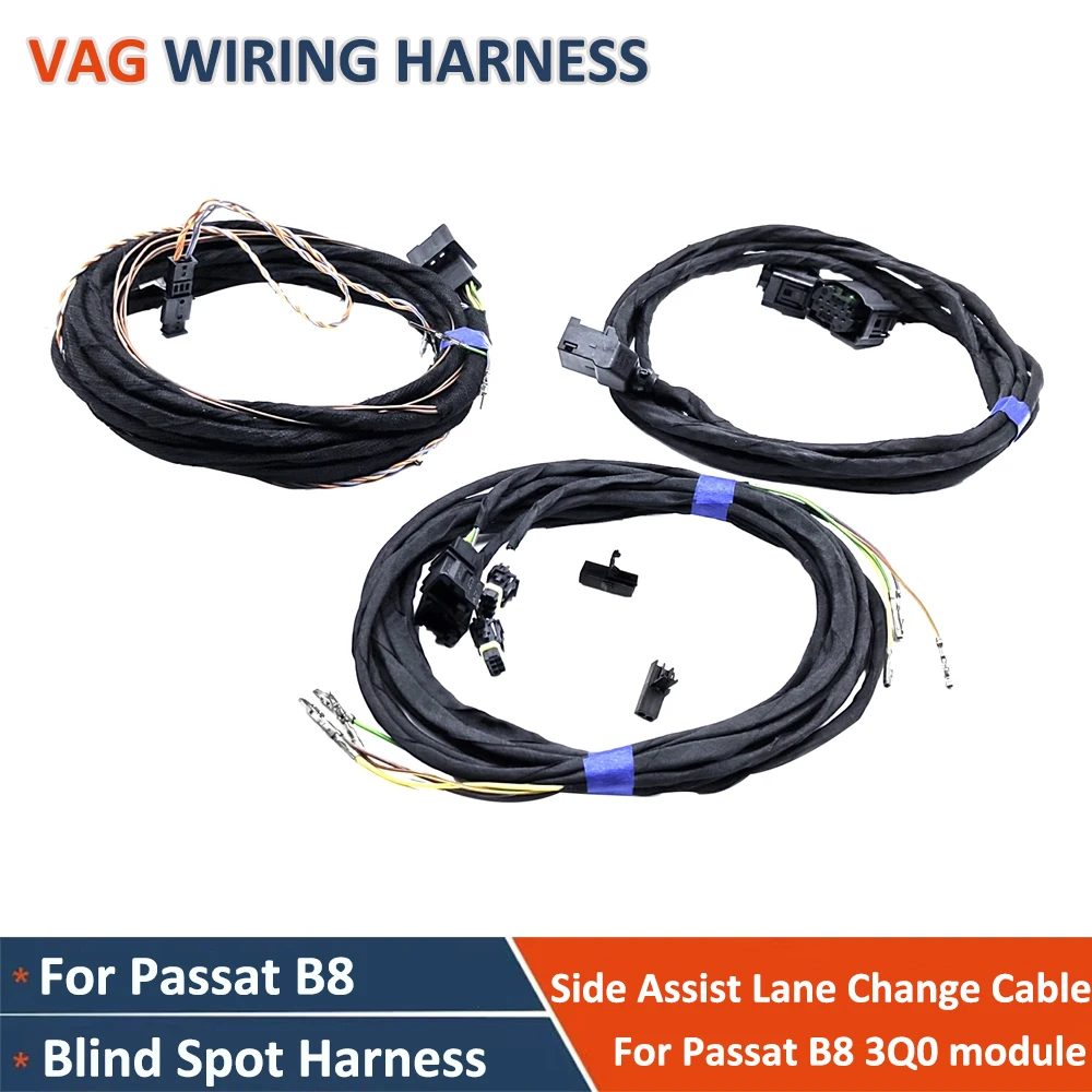 

For MQB Passat B8 3Q0 RADARS Blind Spot Monitor SideAssist Lane Assist Wire Cable Harness