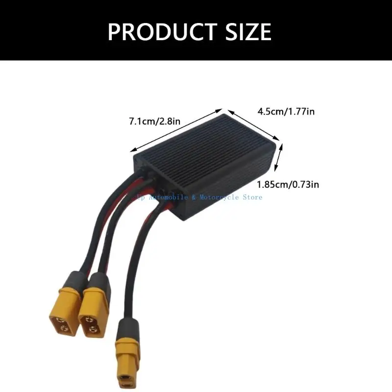 270E 24-72 فولت 40 أمبير حزمة بطارية مزدوجة مفاتيح موازن بطارية كهربائية مزدوجة وحدة متوازية موصل محول للدراجة الإلكترونية #6