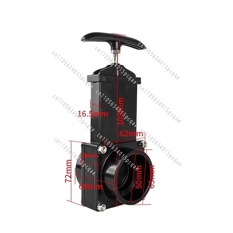 50mm Black Water Tank Drain Valve RV Accessories for Clean Water and Sewage Gate Valve for RV Camper Tools view 2