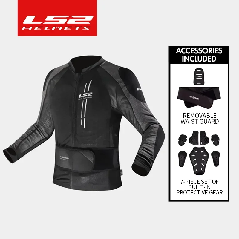 

LS2 MJ141 Armor Motorcycle Motorcycle Racing Riding Wear Spring Summer Men's and Women's Soft Armor CE Fall Protection