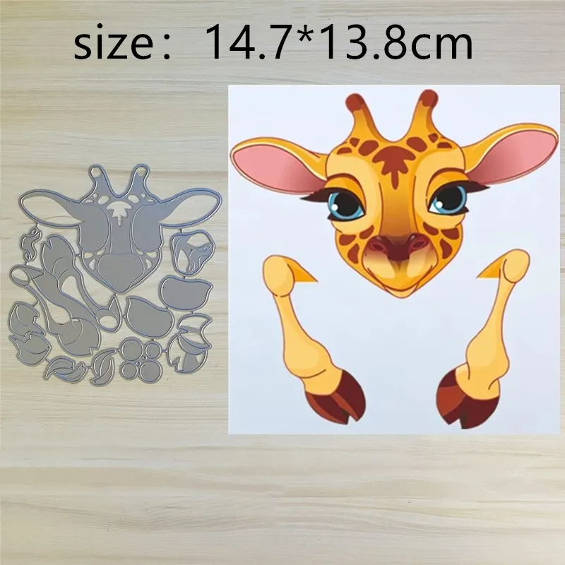 

Christmas Deer Head Metal Cut Dies Stencils for Scrapbooking Stamp/photo album Decorative Embossing DIY Paper Cards