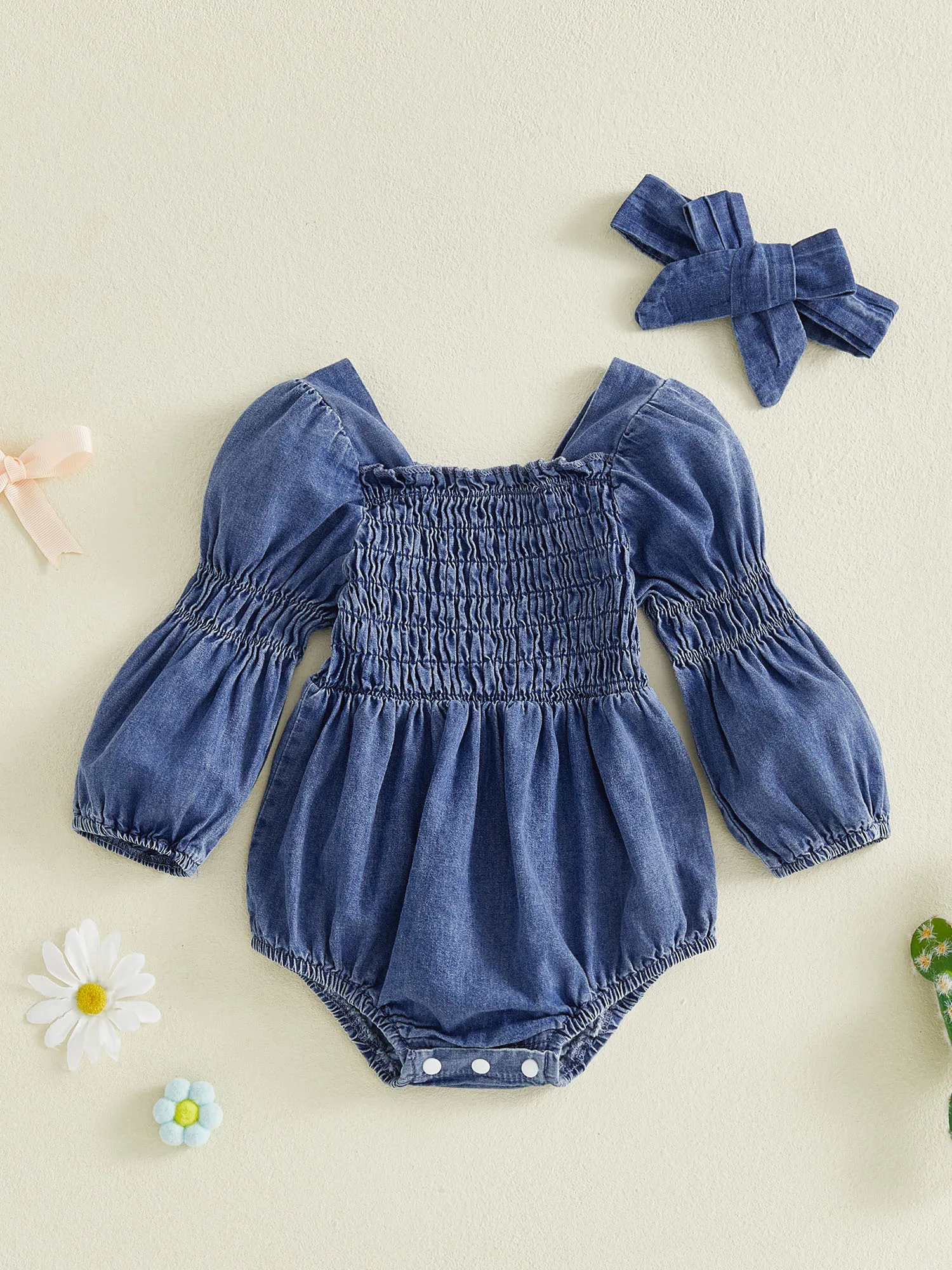 

Летняя одежда для маленьких девочек, милый комбинезон без рукавов с цветочным принтом и подходящей повязкой на голову, комплект из 2 предметов для прогулок и вечеринок