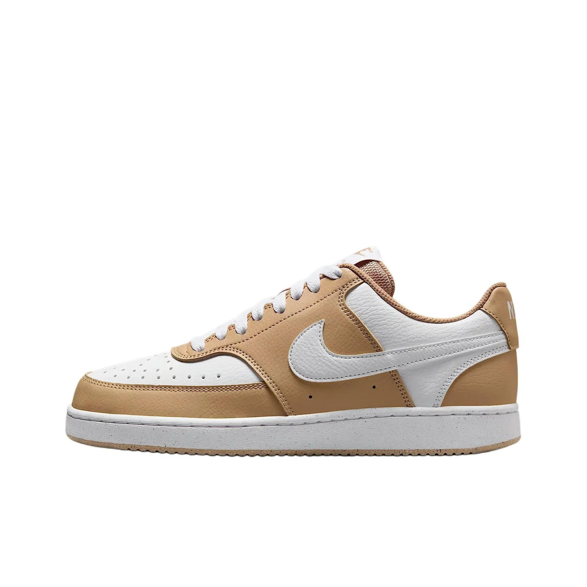 Nike Court Vision Skateboard Shoes Women's Low Top Brown White DH3158-201