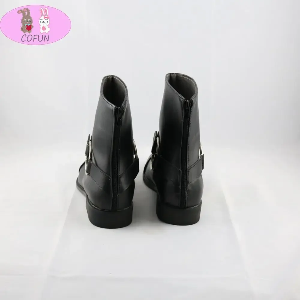 COFUN Kingdom Hearts 3-Bottes de Cosplay Kairi pour Femme, Chaussures en Cuir, Accessoires de Carnaval d'Halloween sur Mesure