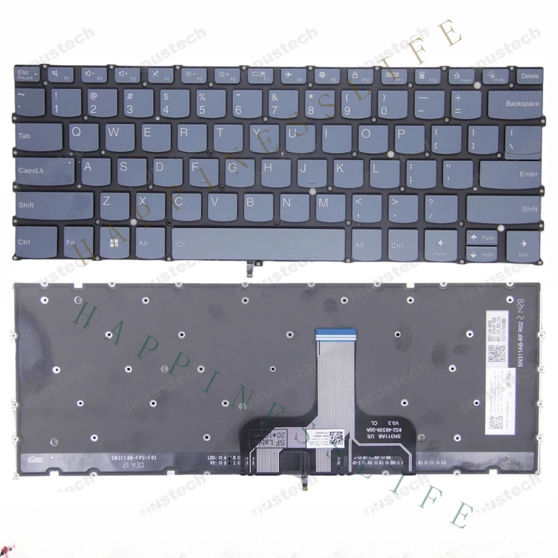 OM+  FOR  LENOVO Yoga 7 14IAL7 14ARB7 blue backlit US keyboard