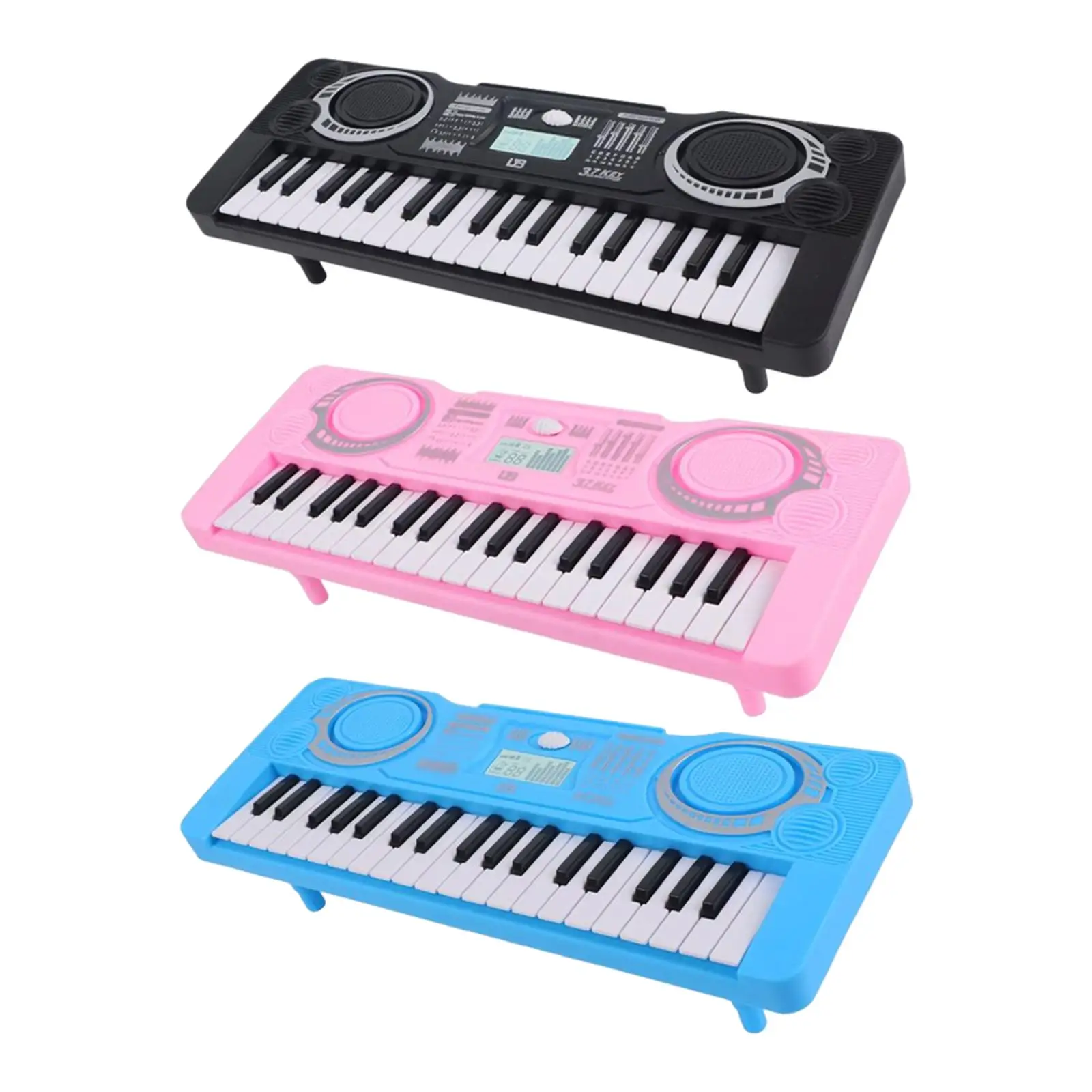 37 Key Portable Electric Music Piano Keyboard Educational Musical Toy Musical Instrument Digital Electronic Organ for Home Stage