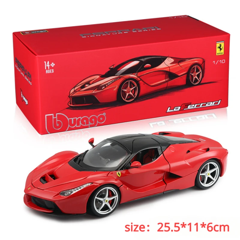 Модель автомобиля Bburago Ferrari FXXK EVO 296 GTB SF90 в твердом переплете, 1:18