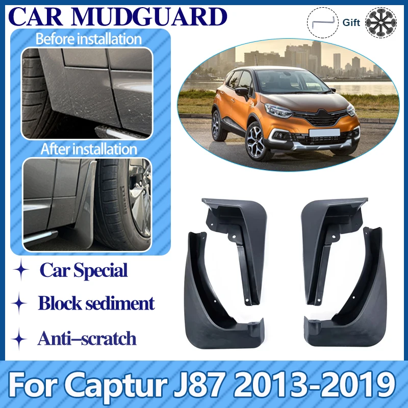 

Mud Flaps For Renault Captur J87 Samsung QM3 2013-2019 Car Mudguards 2015 Splash Flaps Guards Rear Fender Auto Accessories 2014