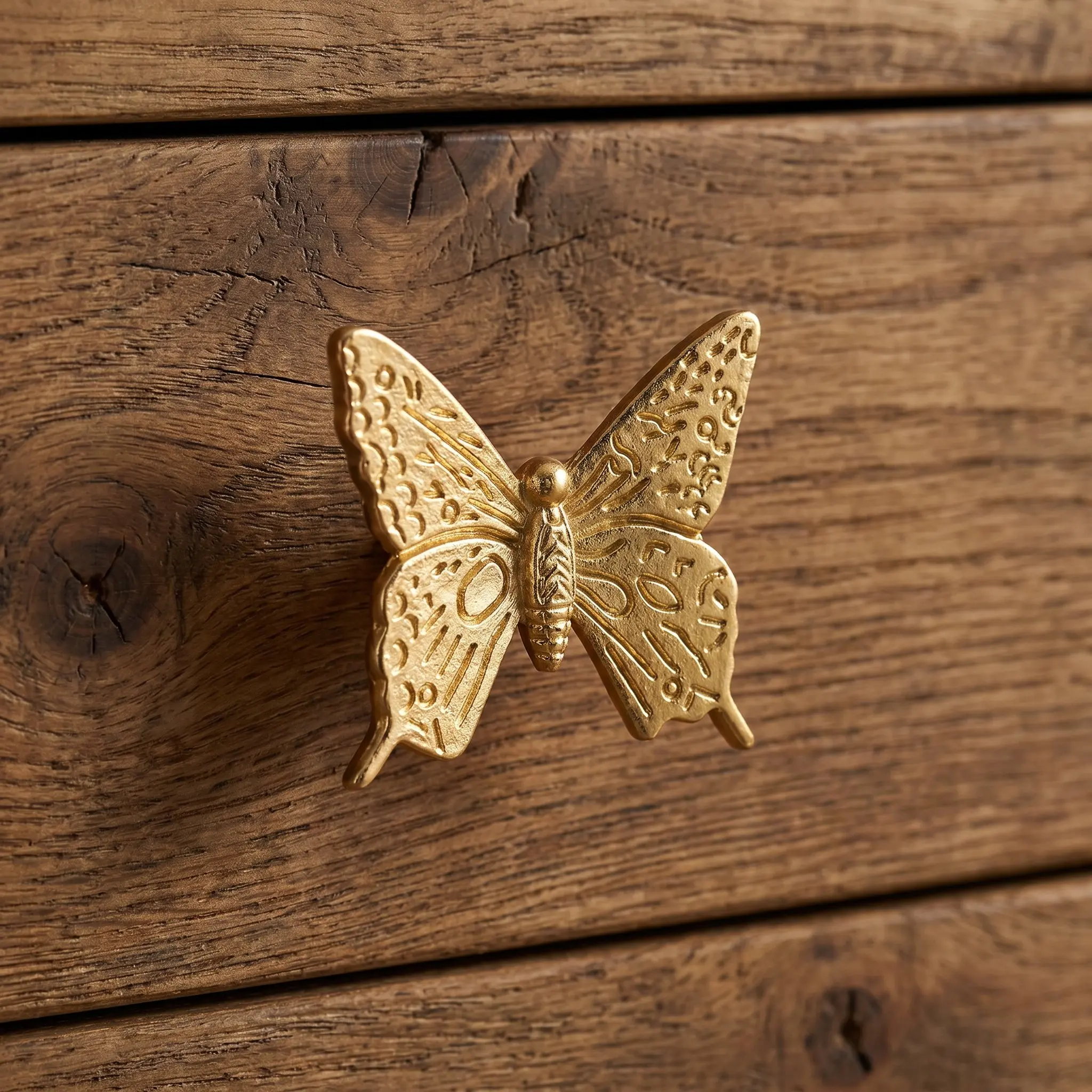 4Pcs Zinc Alloy Butterfly Cabinet Handles Vintage Dresser Knobs Single Hole Drawer Pulls for Vanity Wardrobe Kitchen Furniture