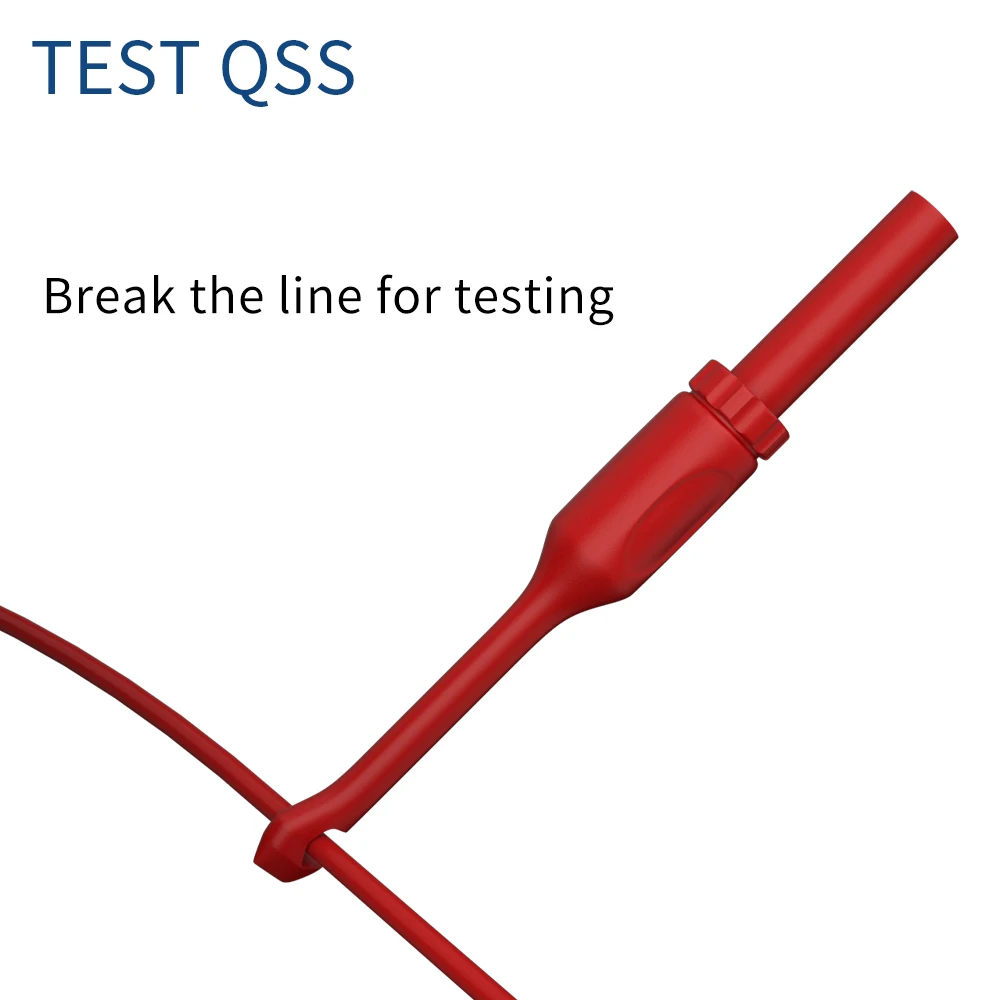 QSS 2 قطعة اختبار صغير التحقيق كليب غير المدمرة سلك ثقب الظهر التحقيق دبابيس 4 مللي متر جاك ثقب اختبار هوك أداة