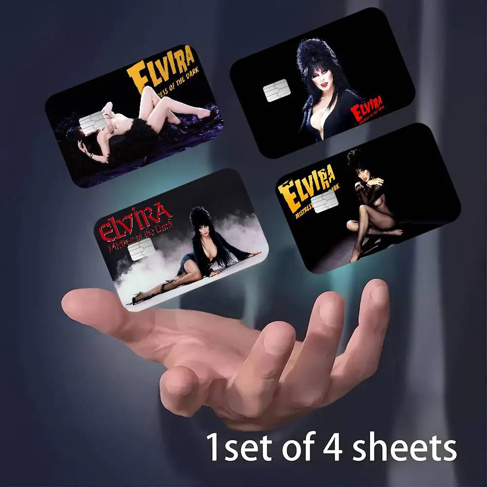 فيلم E-Elvira M-Mistress Of D-Dark لعبة غطاء الفيلم ملصق حافظة لشريحة صغيرة بطاقة الخصم الائتمان الجانب الأمامي #4