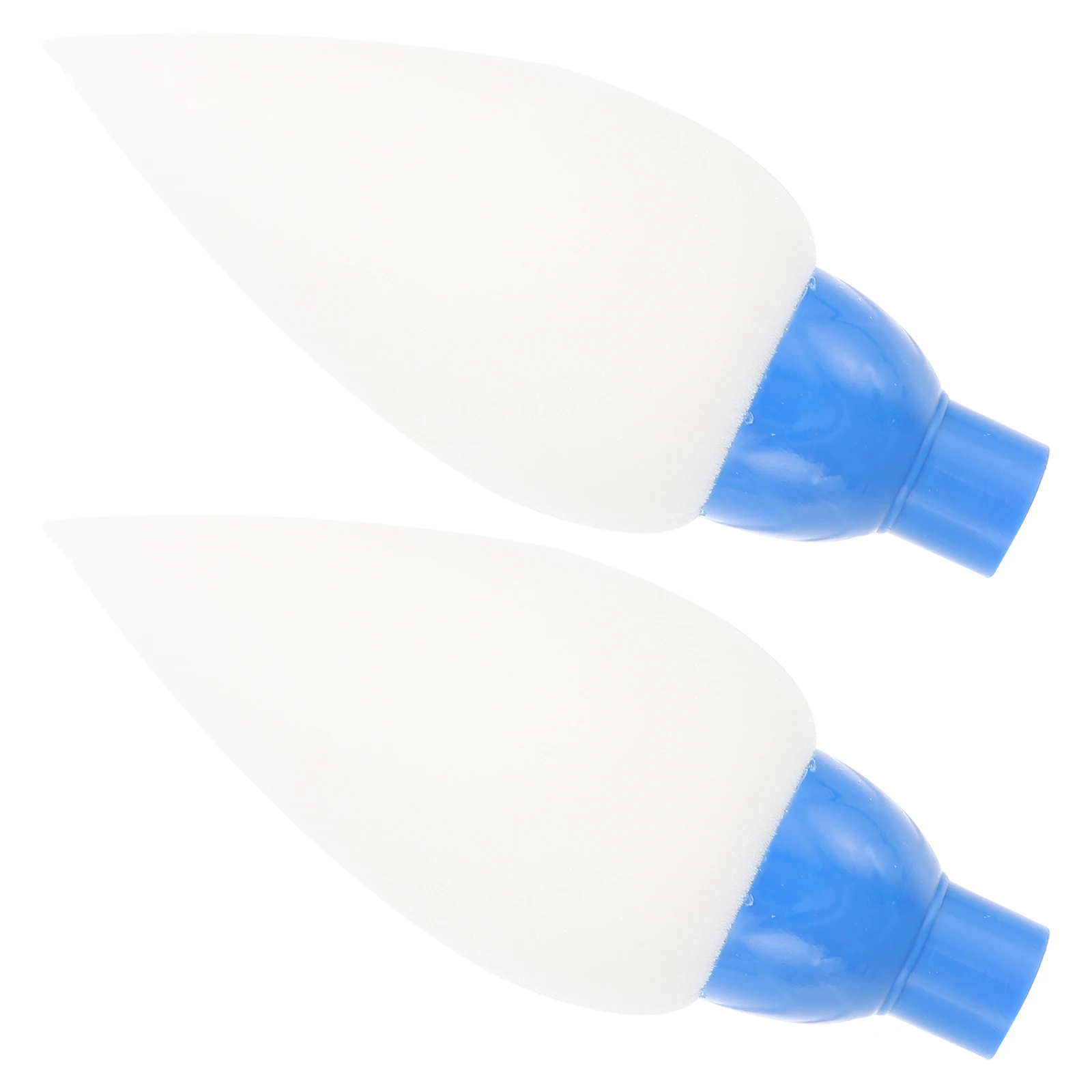 

2pcs Square Water Writing Brush Nib Ground Calligraphy Tip Kids Writing Supplies Replacement Parts Outdoor Park Use Sponge Brush