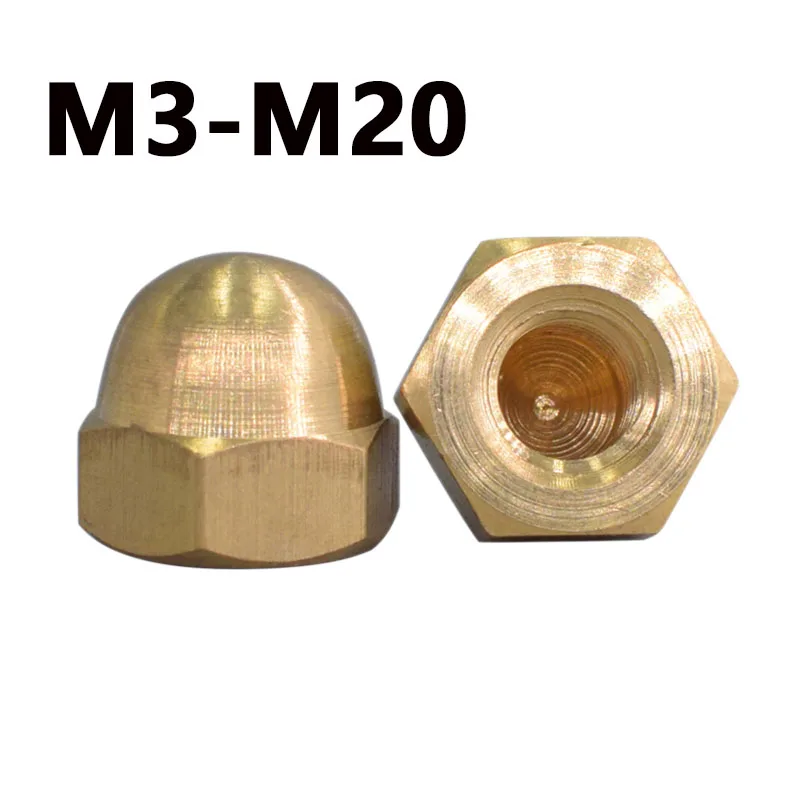 M3M4M5M6M8M10M12M14M16M18M20 Copper Cover Nut Cover Type Nut Copper Screw Cap Cover Mother