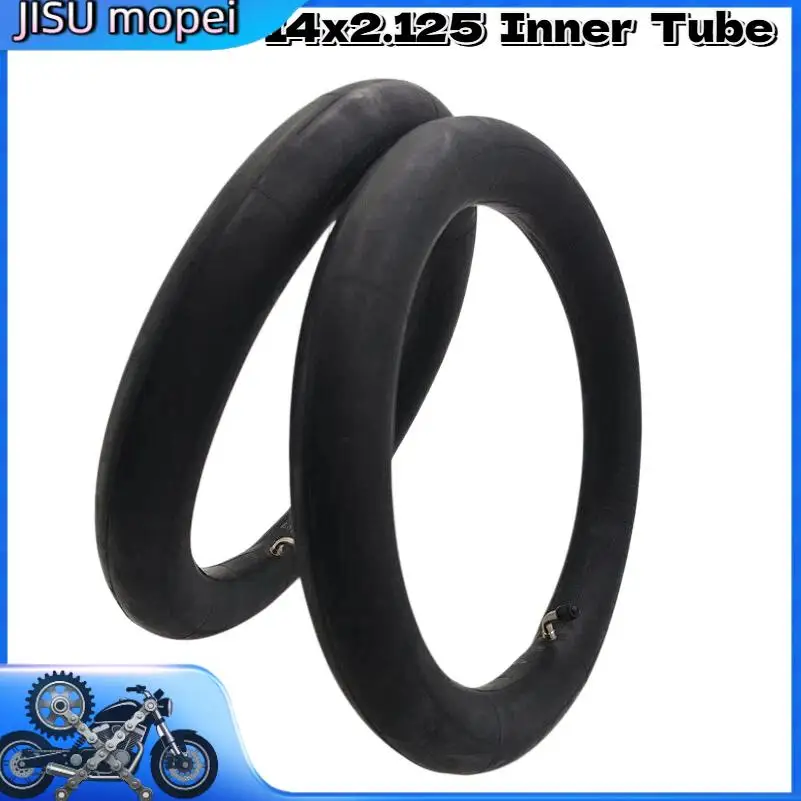 

1/2-Pack 14x2.125/2.35 Bike Tube，14 inch Inner Tube with Angled Valve Stem for Electric Bike, E-Bike and 14-Inch Bike