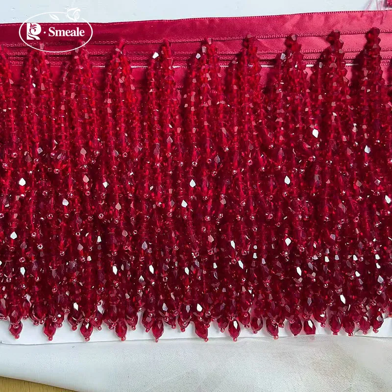 22 kleuren kristallen kwastjes kralen kanten rand. Kwastje kant decoratie schoenen ornamenten veelkleurig hangend kralengordijn