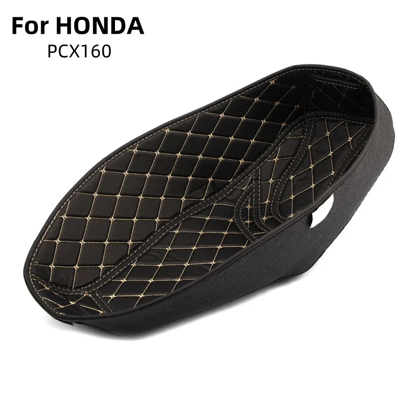 For HONDA PCX160 PCX 160 Motorcycle Accessories Rear Trunk Protector Liner Compartment Pad Waterproof PU Seat Storage Box Mat