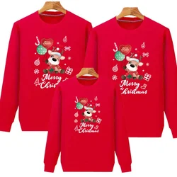 Mother Daughter Father Son Sweater Set Family Outfits Christmas Sweatshirt Matching Xmas Jersey Couple Kids Baby New Year Jumper