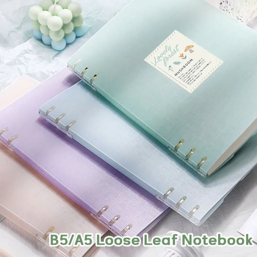 High Quality A5/B5 Loose Leaf Notebook Detachable Binder Ring Thick Writing Notepad Hand Account Book Gift