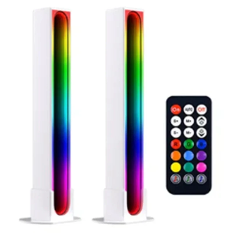 

2 Pcs Ambience LED RGB Light Intelligent APP Control Atmosphere Light Set Kit Gaming Game Smart Light Kit Desktop Decoration