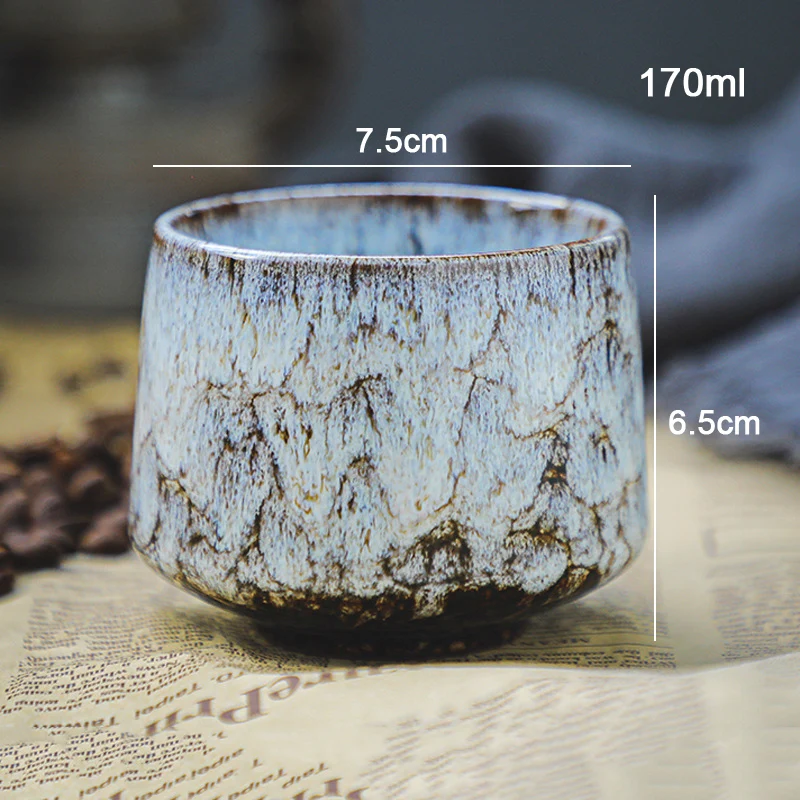Colorful Reactive Glaze Ceramic Coffee Mug Ceramic Espresso Tea Cup Home Office Lacquered Water Cups - view 6
