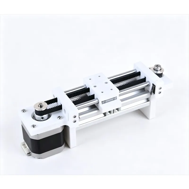100mm Stroke 75mm Aluminum Slide Table with Stepper Motor & 1M XH2.54-4P Cable, Linear Guide for DIY Projects