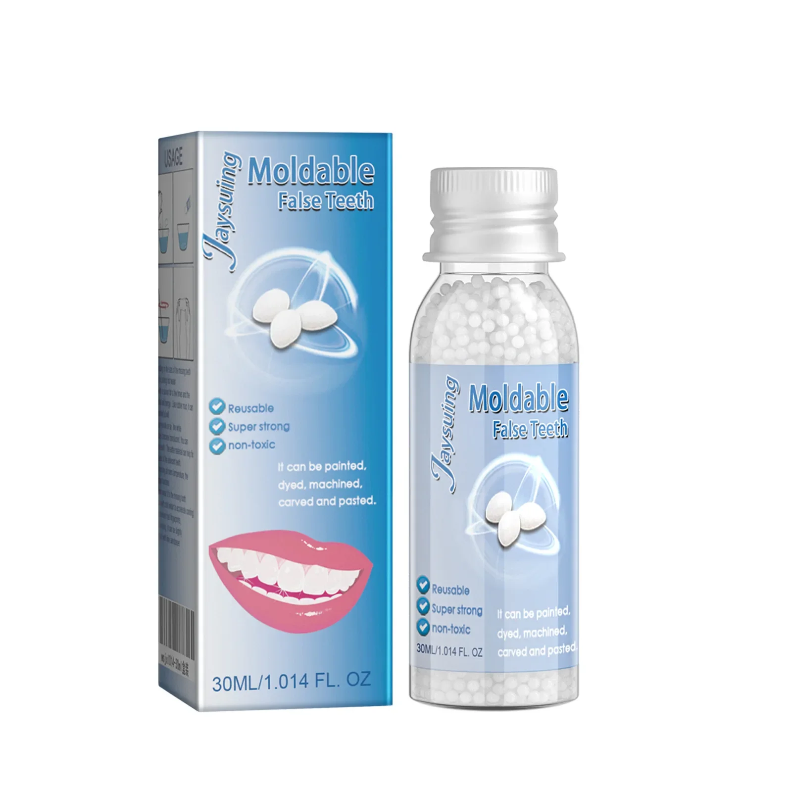 False Teeth Solid Glue Resin Teeth Repair Denture Adhesive Temporary Denture Plastic Denture Gum Falseteeth Safe Dental Supplies