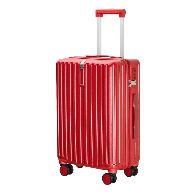 (15) Luggage Aluminum Frame Trolley Case Silent Universal Wheel Trolley Case 20 Inch 24 Inch Cabin Case