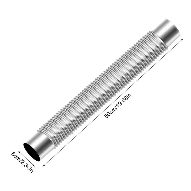 Imagem -06 - Tubo de Fogão a Lenha para Aquecimento Caldeira de Chaminé Tubo de Escape Mangueira de Ventilação Exterior Camping Fogo