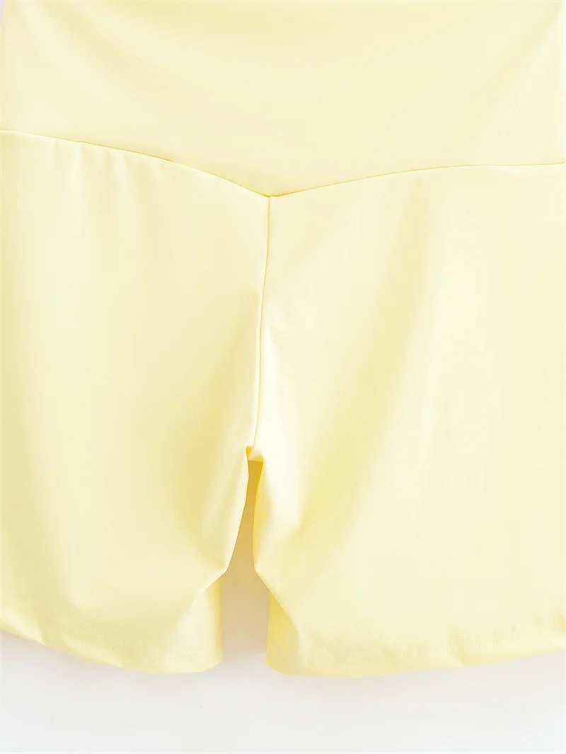 Women's Shorts Summer 2025 New Yellow Yoga Cycling Sports Jogging Workout Shorts Slim Sexy Fashionable and Versatile