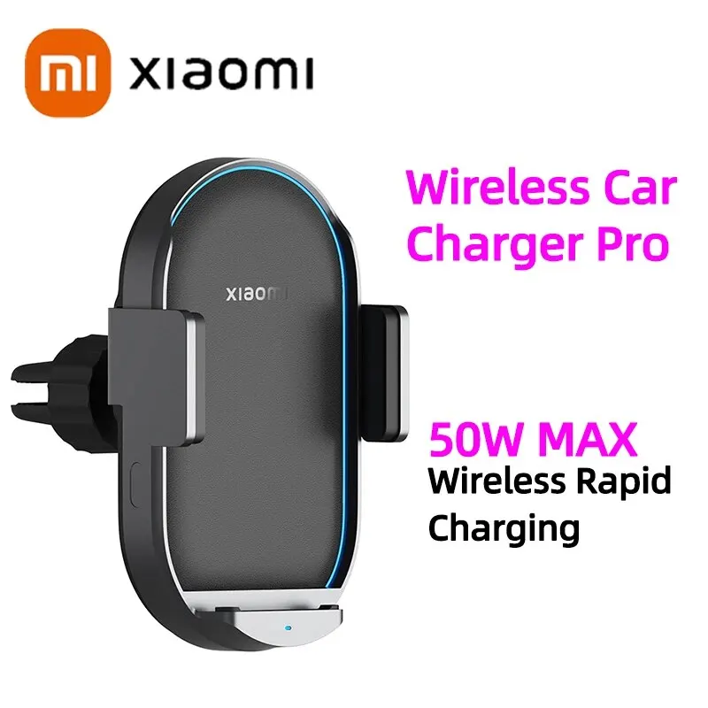 Originele Xiaomi Draadloze Autolader Pro 50W Max Auto Snel Snel Opladen Slimme Koeling Automatische Sensor Stretching Telefoon Houder