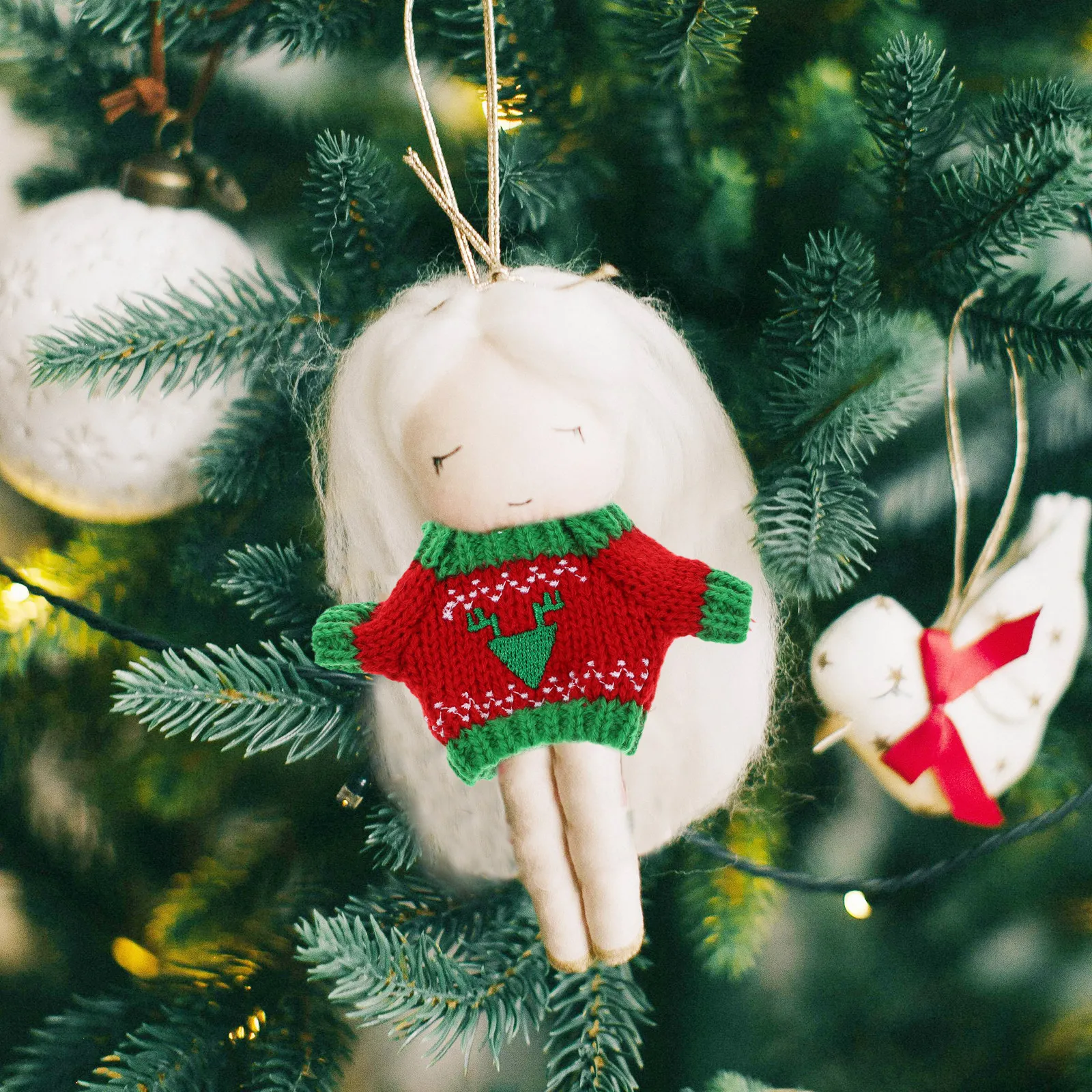 

Compact Handcrafted Sweater for Miniature Stuffed Animals Charming Knit Top Outfit for Display Critters and Pets