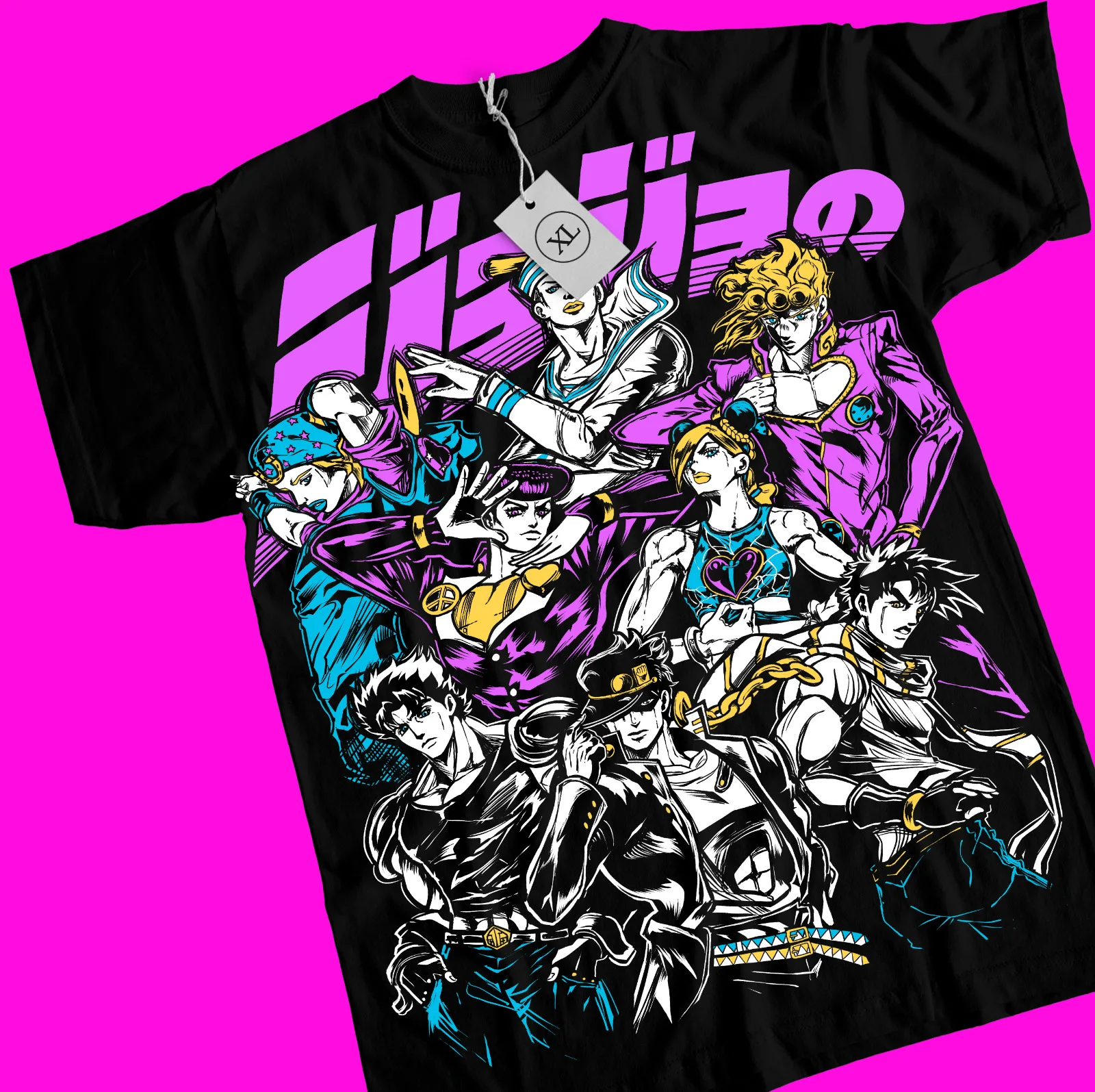 

Jojo's Bizarre Adventure T-shirt Anime Manga Graphic Design Shirt Tee All Size