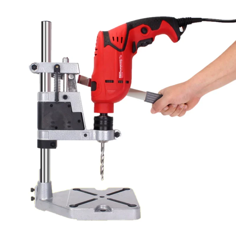 Grinder Drill Stand Base Holder Guide Clamp Drilling Press Guide Milling Table Bench Support Woodworking Manual Positioning Tool