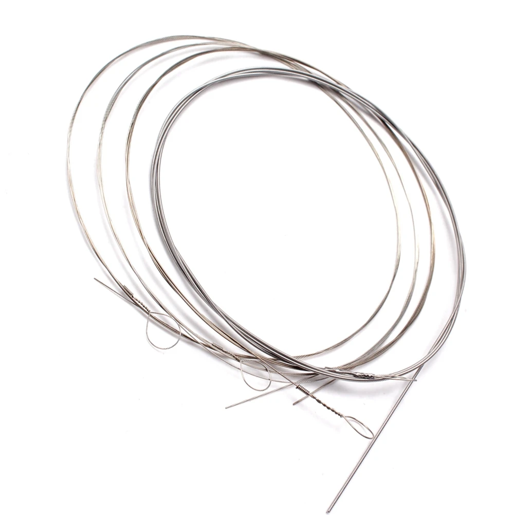 

4 PCS/ Set Assorted Sizes Steel Coated Copper Alloy Wound Banjo Strings A / D / G / C String 0.23mm 0.41mm 0.58mm 0.76mm for 4 S